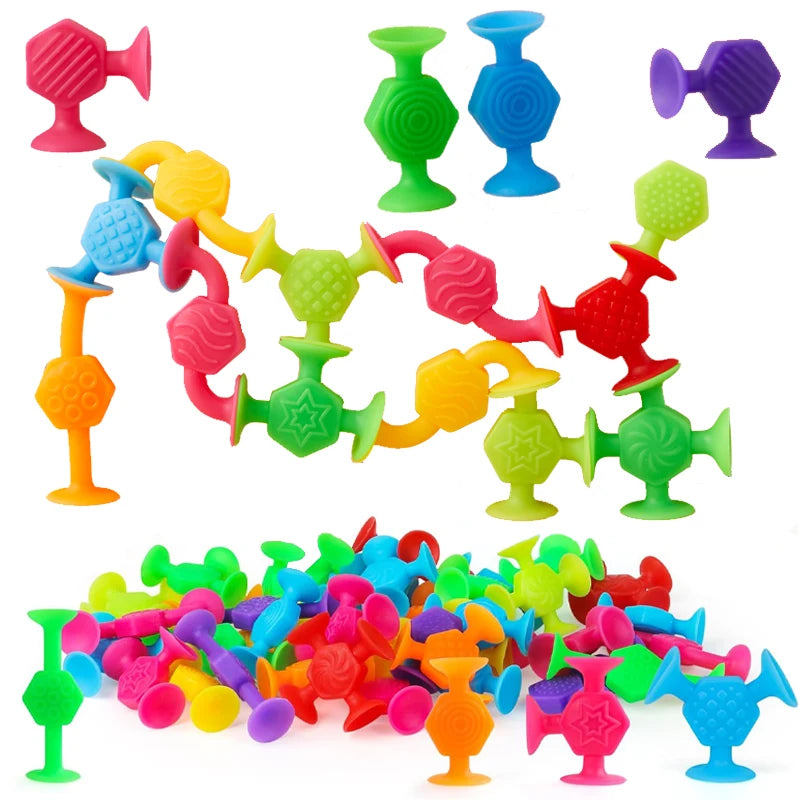 25pcs Suction Cup Building Toys