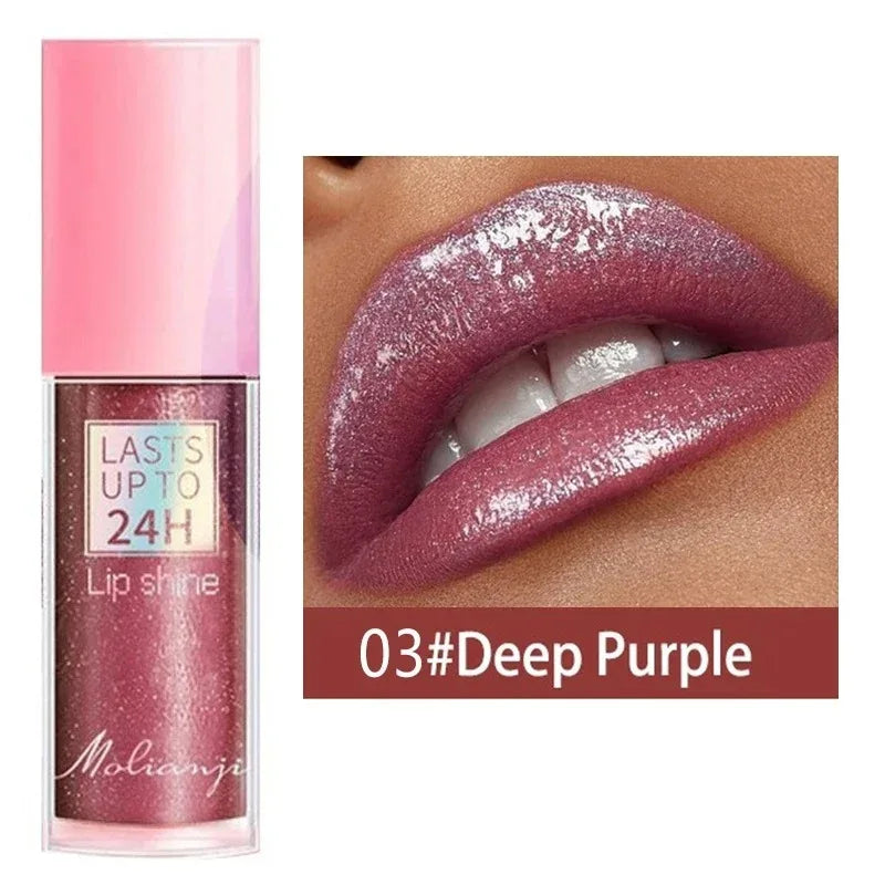 3-Color Mirror Shine Waterproof Lip Gloss