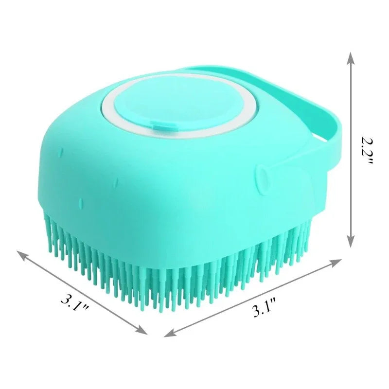 Pet Shampoo Brush & Massage Comb Bathing Grooming Tool