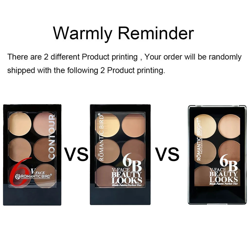 Six-Color Highlight Contour Powder Palette