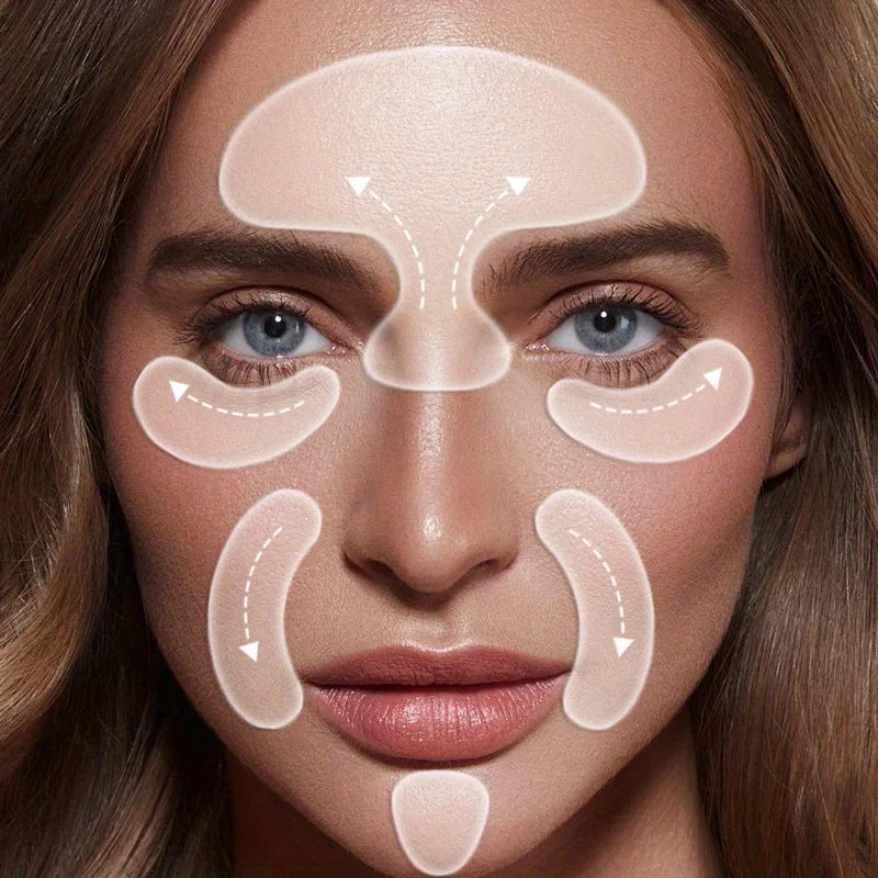 6PCS Reusable Silicone Anti-Wrinkle Pads