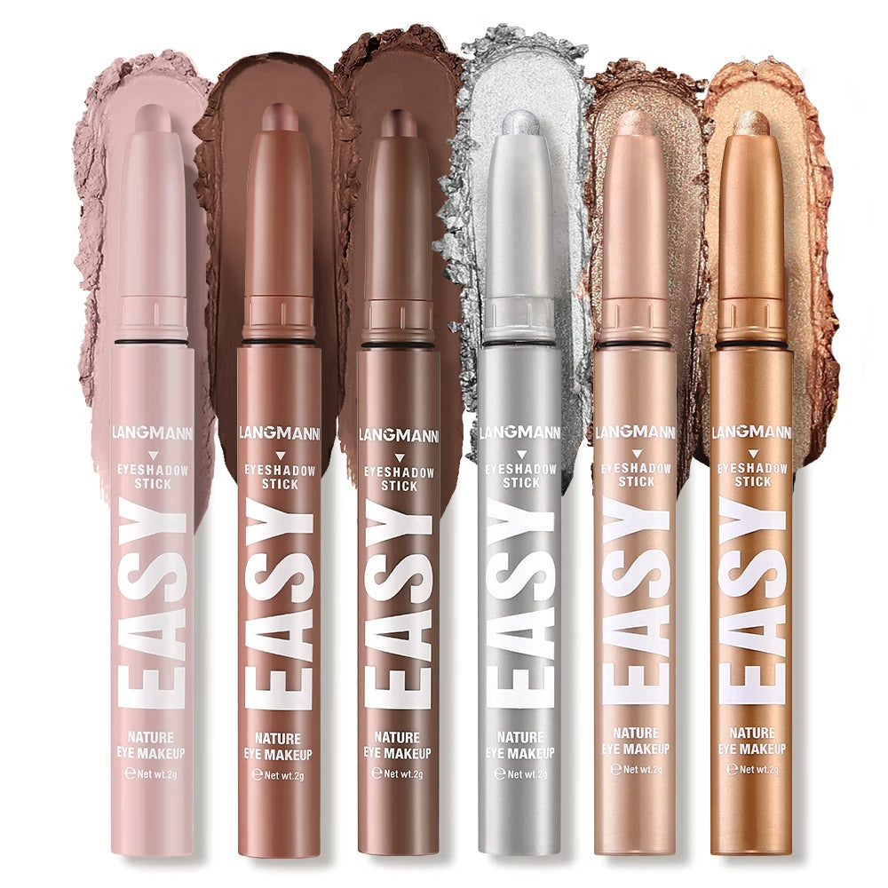 Metallic Grey-Blue Eyeshadow Stick