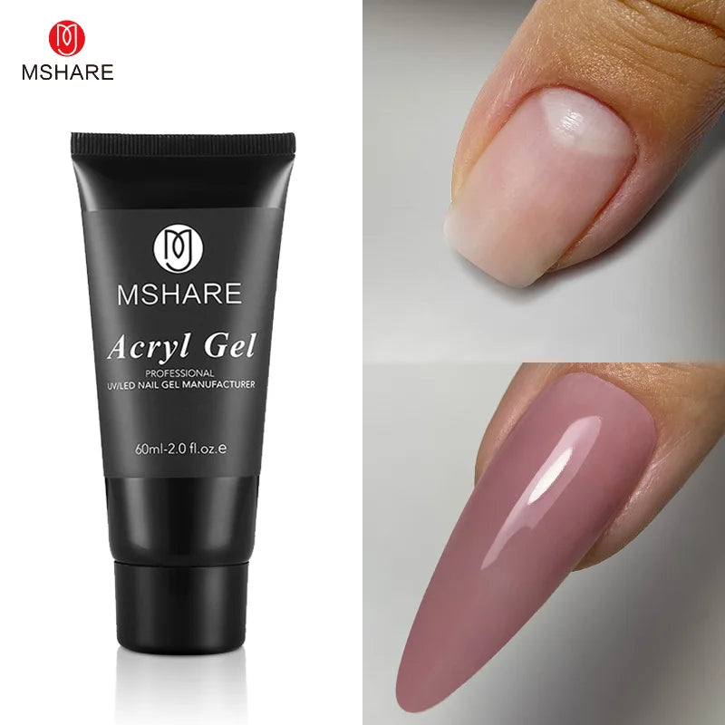Hema-Free Milky White Poly Nail Extension Gel