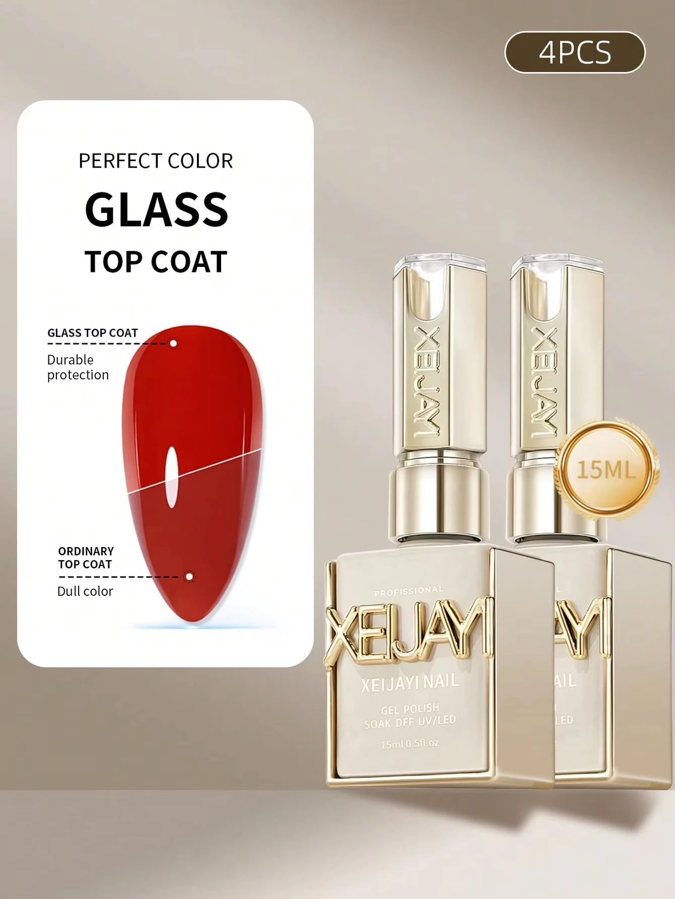 Long-Lasting Glass Rubber Top Coat