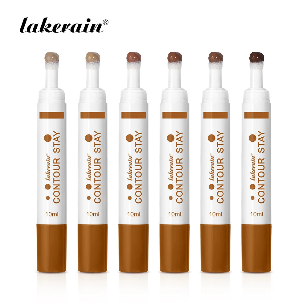 Waterproof 6-Color Liquid Contour Cream Bronzer