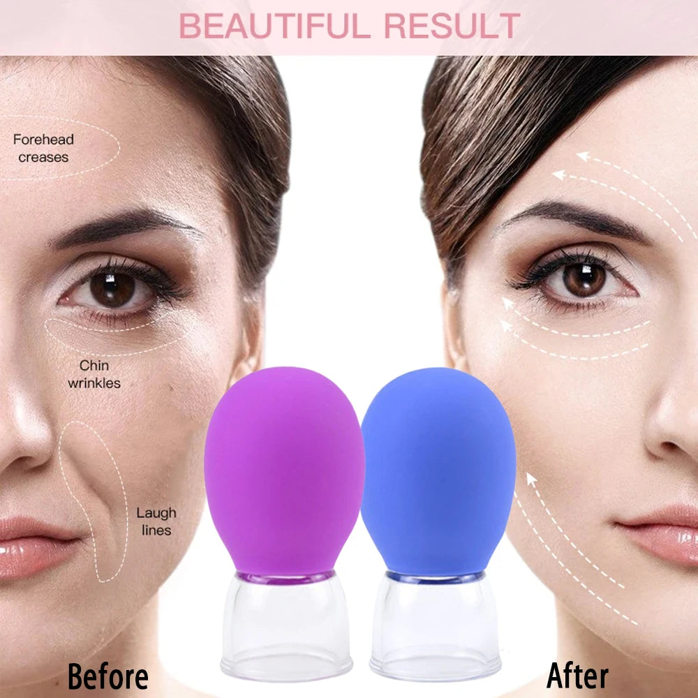 Silicone Facial Cupping Set