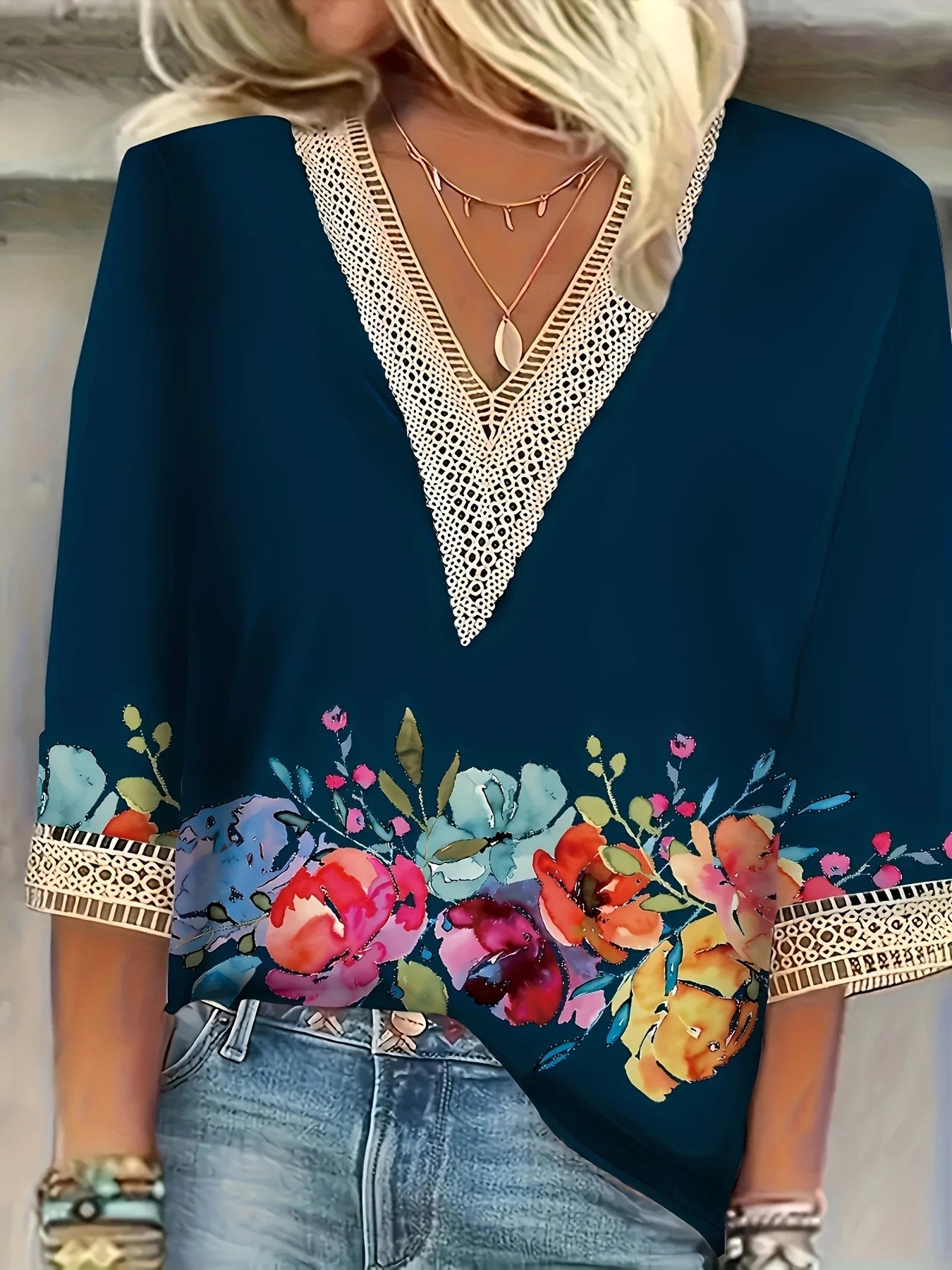 Elegant Plus Size Loose Long Sleeve Casual Shirt