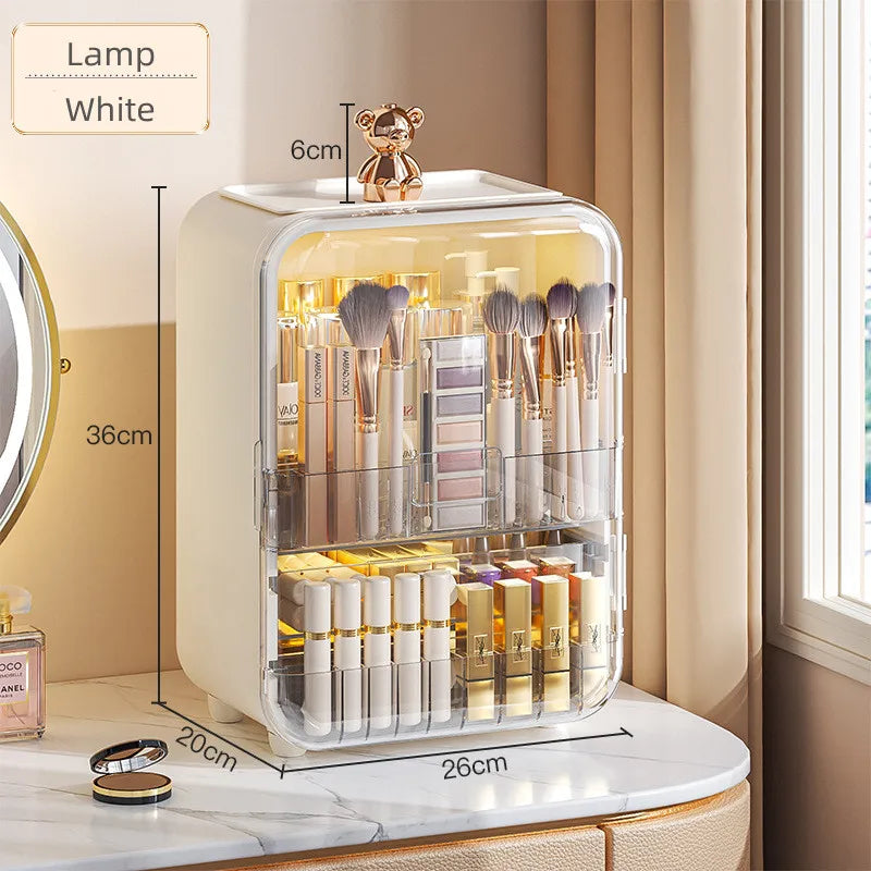Luxury LED Mirror Cosmetics Storage Box