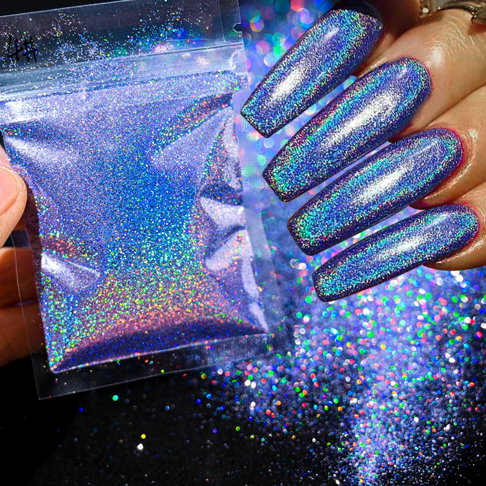 Blue-Green Luminous Nail Powder