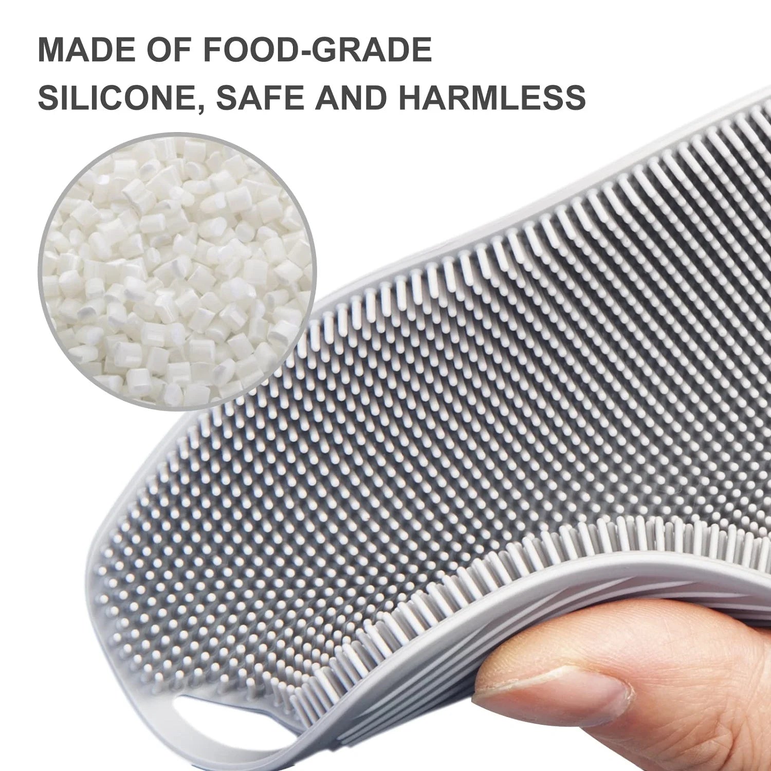 Black Silicone Body Scrubber