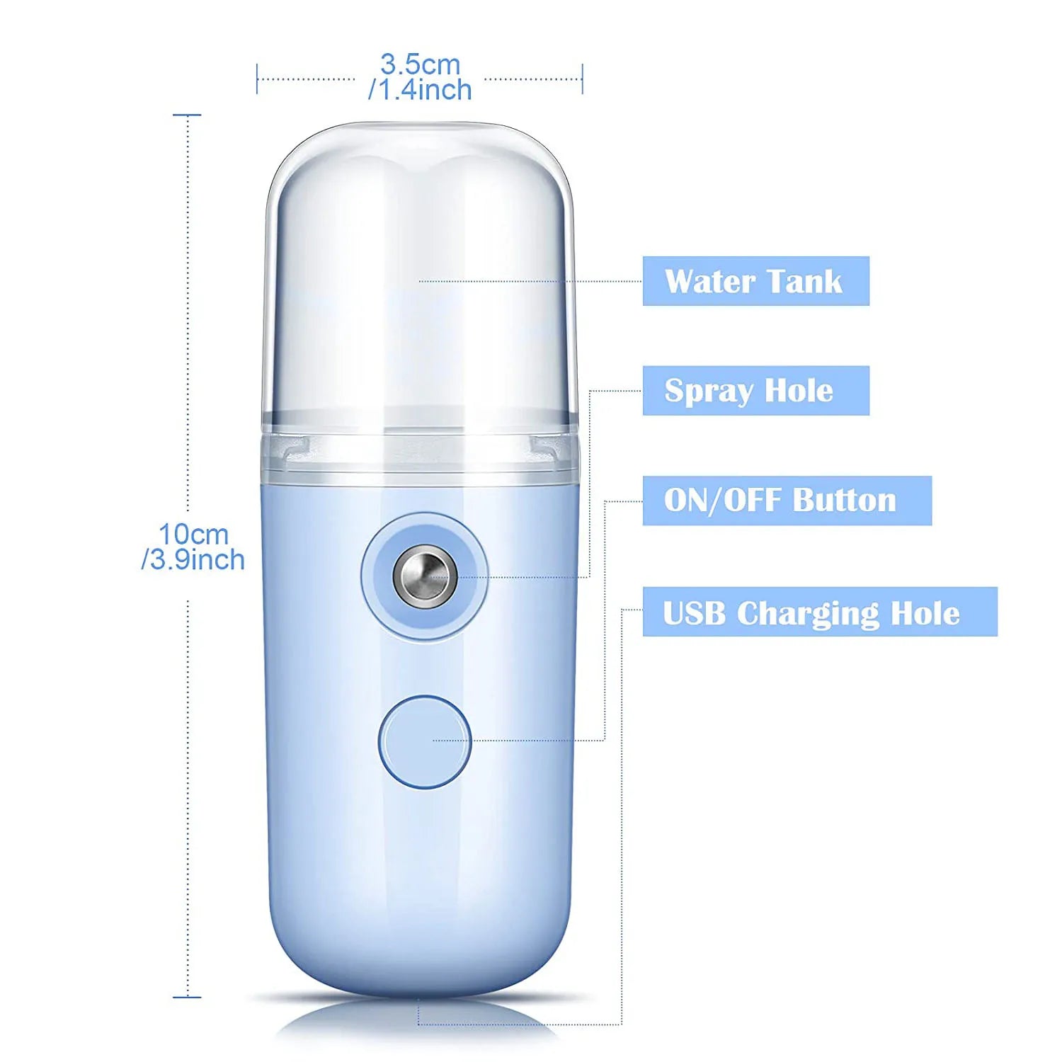 Portable Mini Nano Facial Steamer