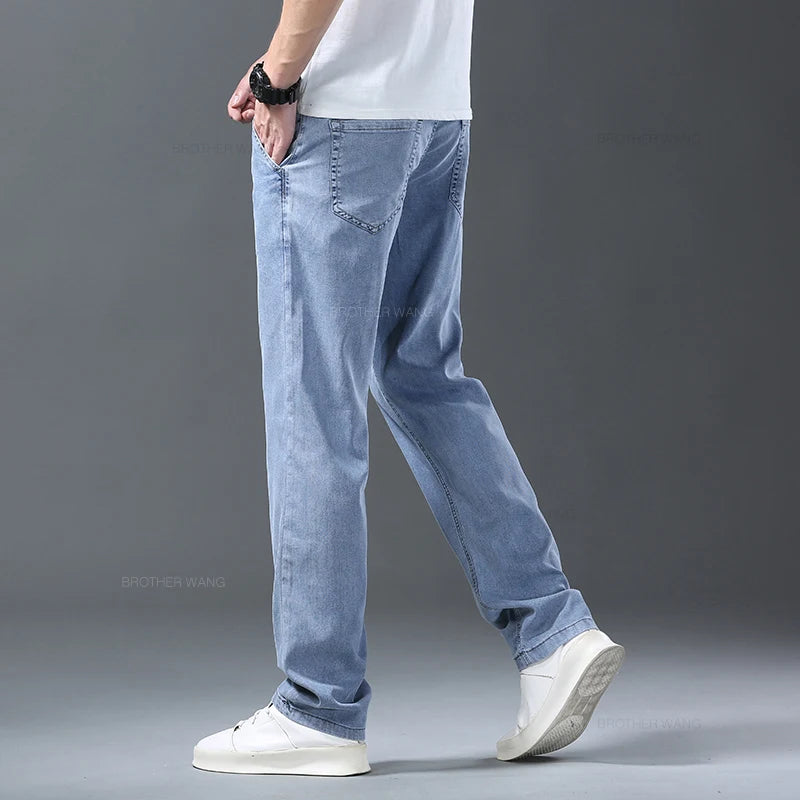 Ultra-Thin Ice Silk Lyocell Jeans