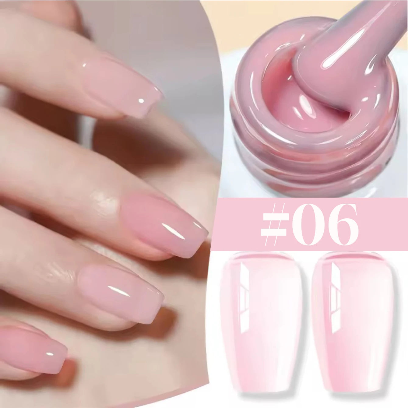 Jelly Nude Translucent Gel Polish Set