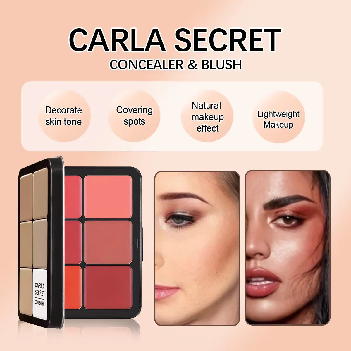 12-Color All-in-One Cream Makeup Palette