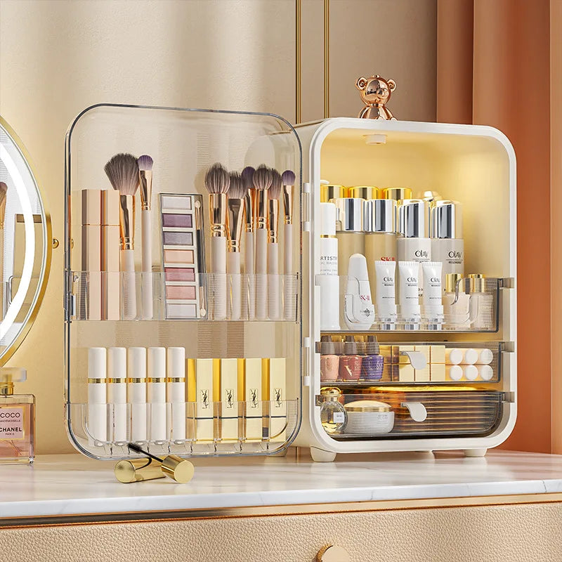 Luxury LED Mirror Cosmetics Storage Box