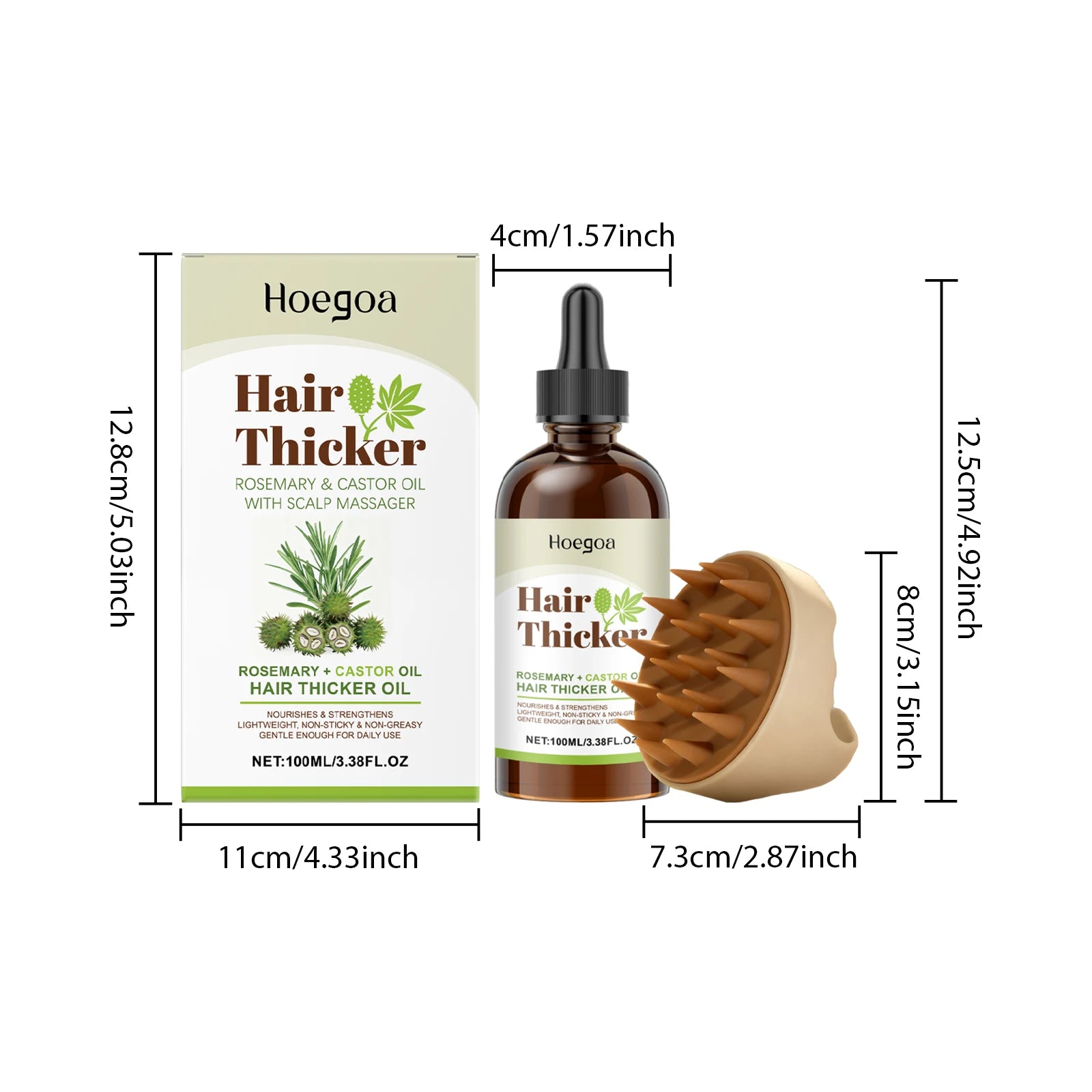 Natural Rosemary Castor Hair Oil