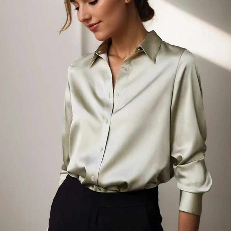 Simple Satin Blouse