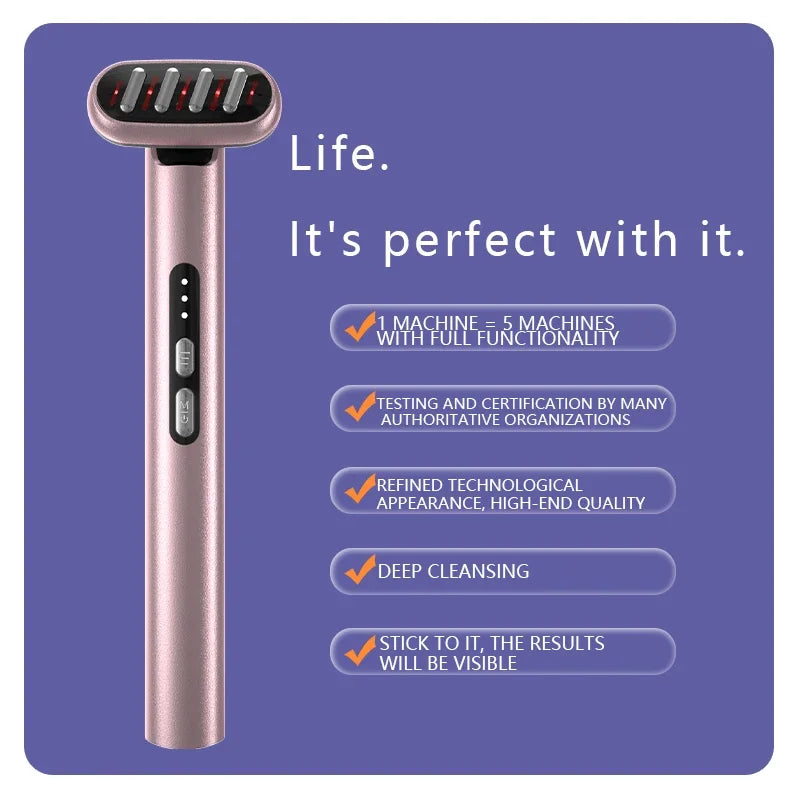 5-in-1 EMS Microcurrent Facial Wand