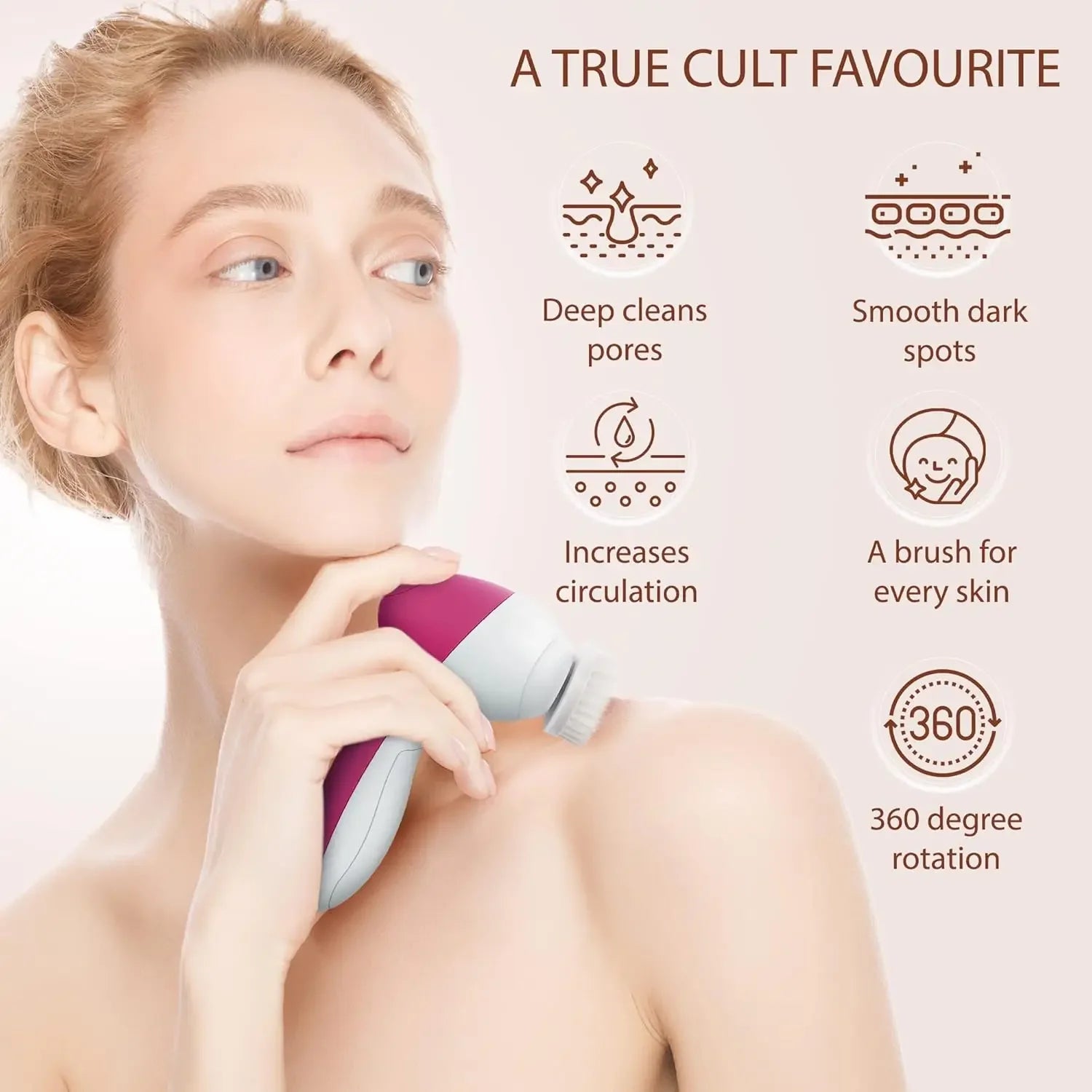 7-in-1 Electric Facial Cleansing Brush