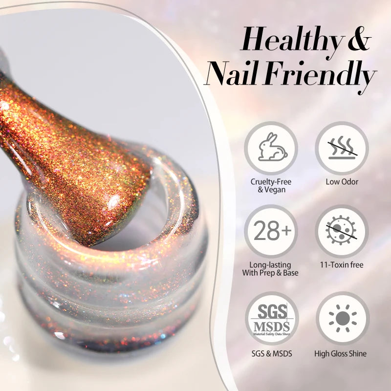 Aurora Glitter Chameleon Gel Nail Polis