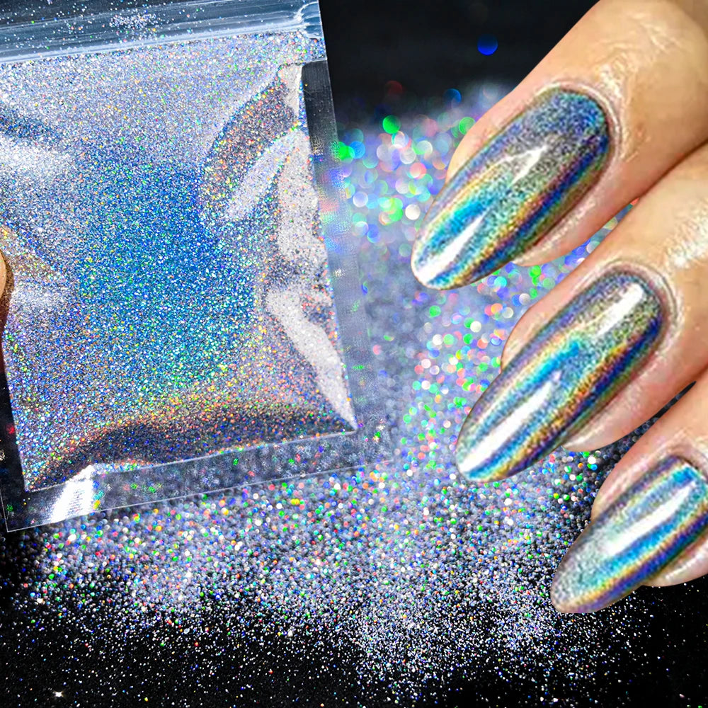 Blue-Green Luminous Nail Powder