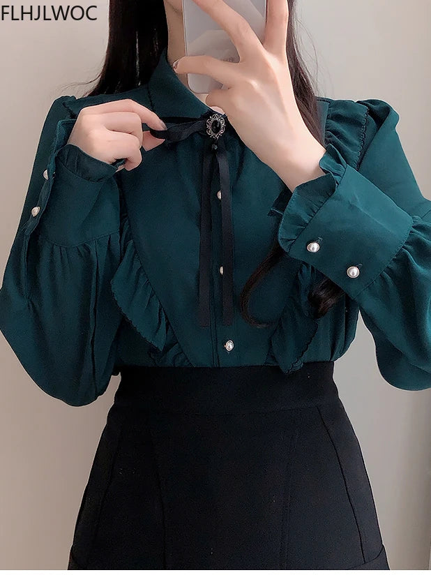 Vintage Bow Tie Blouse