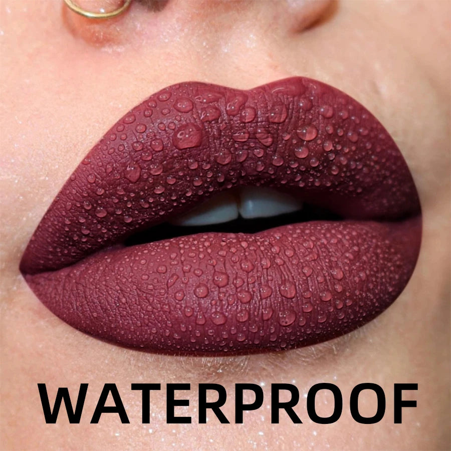 19-Color Matte Velvet Lip Gloss Collection