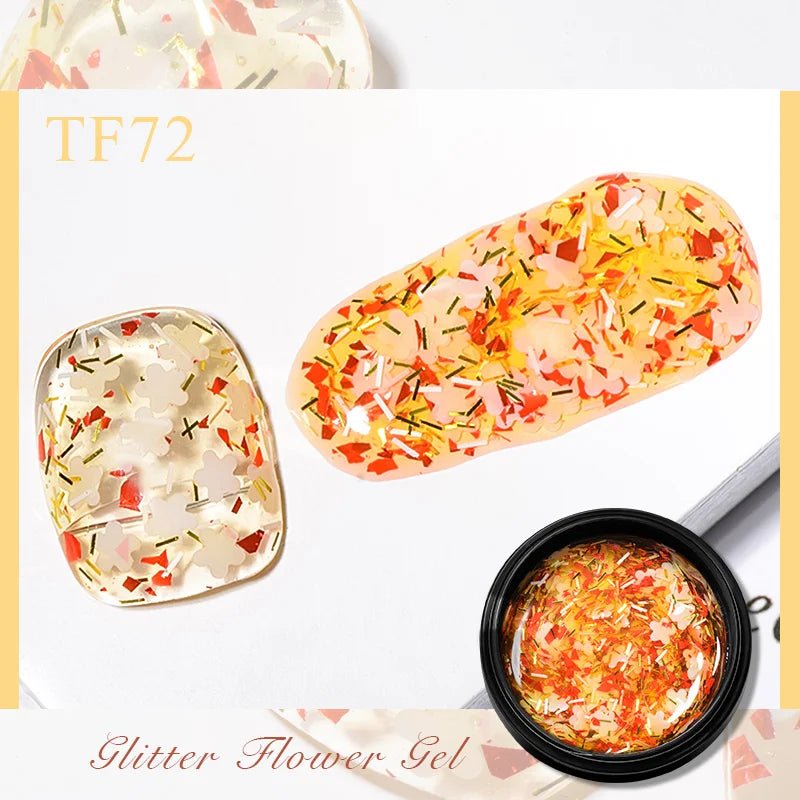 5ml Pink Dried Flower Gel Nail Polish