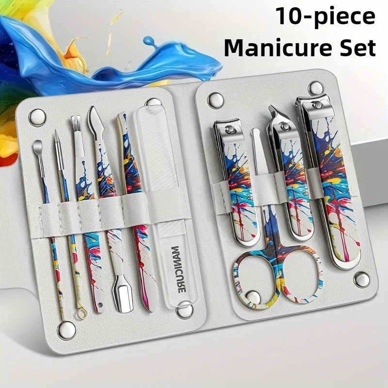 Stainless Steel Anti-Splash Nail Clipper Set