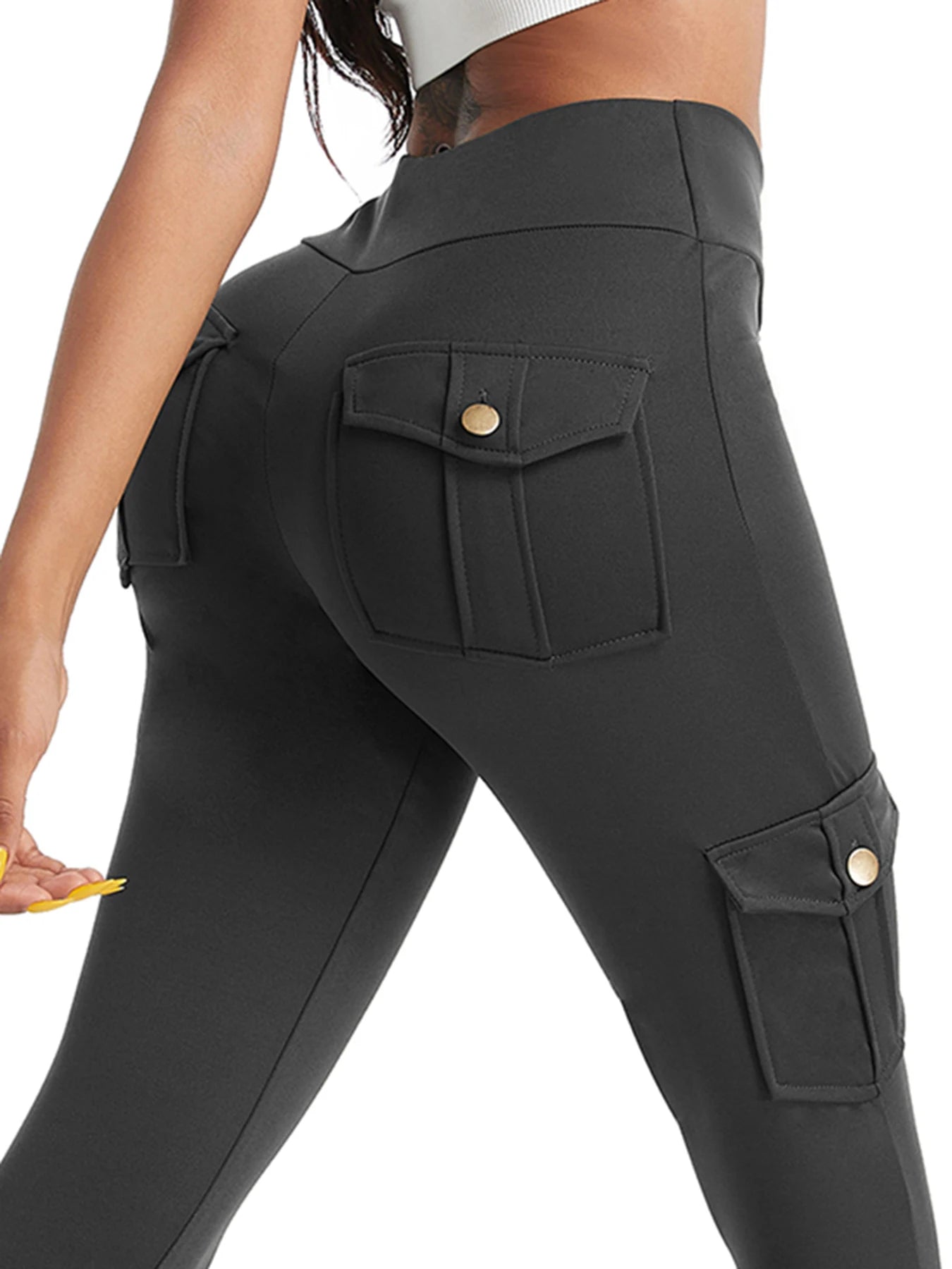 Tummy Control Cargo Leggings