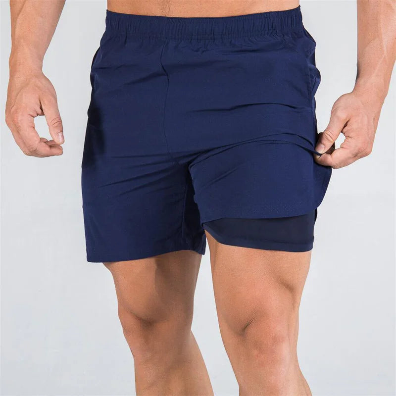 Double-Layer Gym Shorts