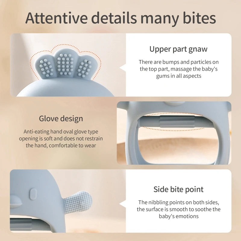 Silicone Teether Gloves Pacifier