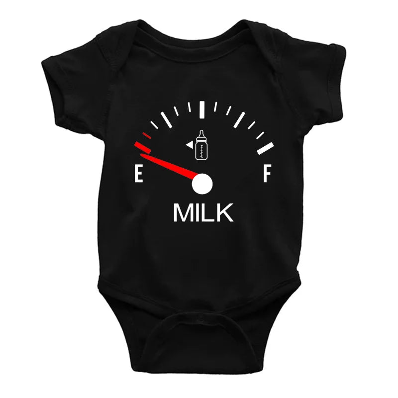 Minimalist Milk Print Baby Onesie