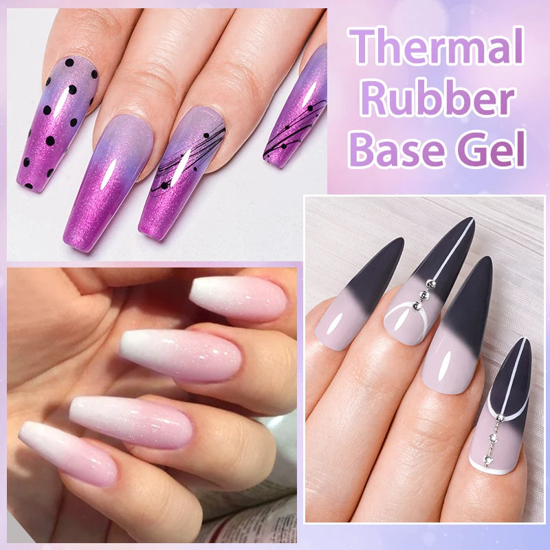 Thermal Aurora Rubber Base Gel Polish