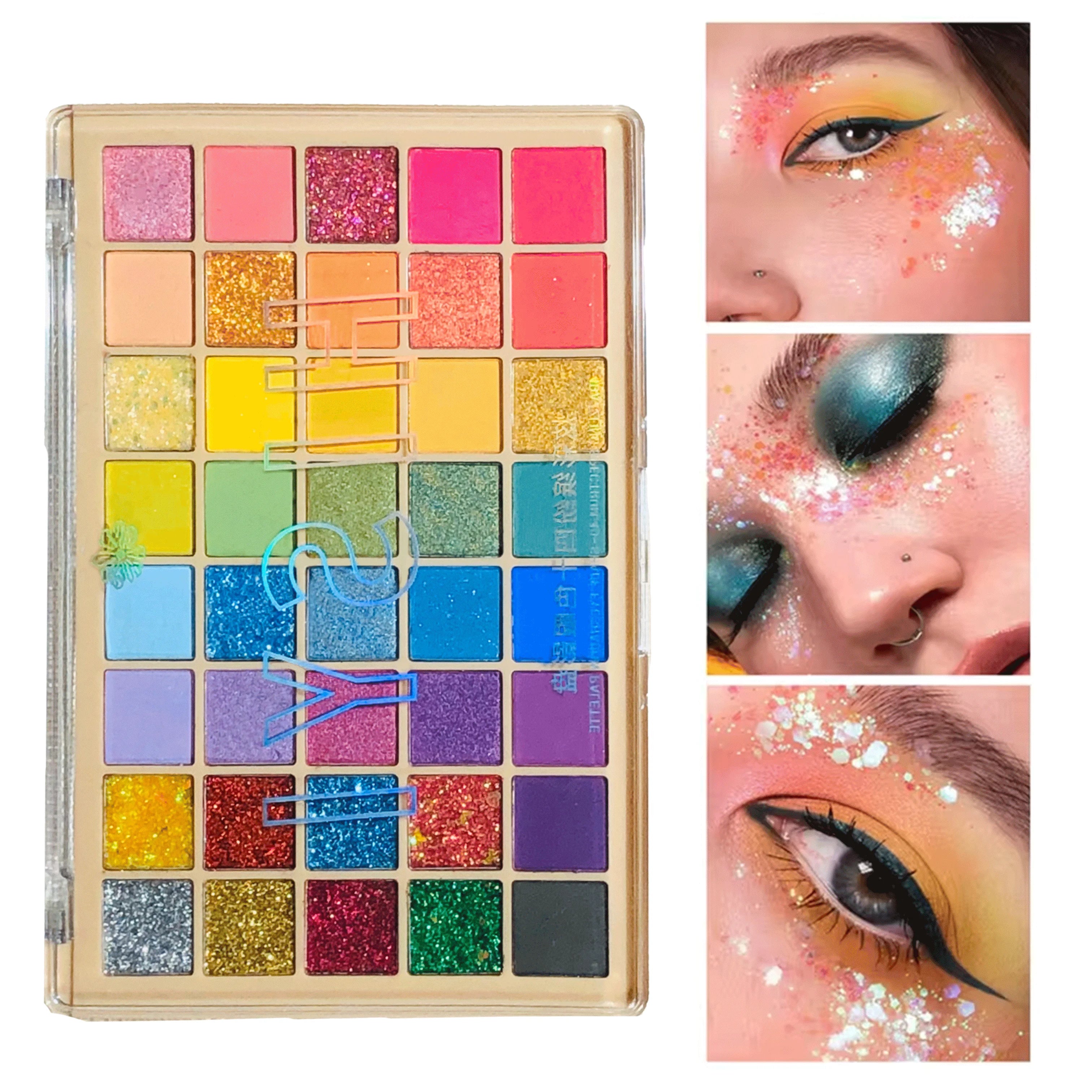 Forty-Color Rainbow Eyeshadow Palette