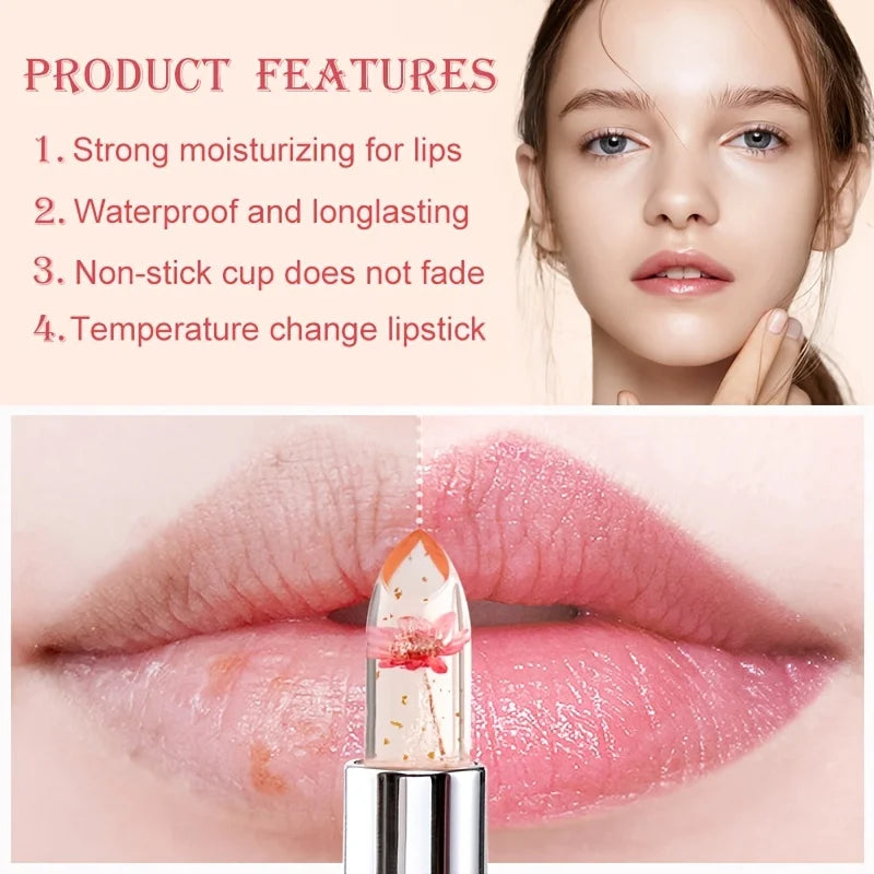 Color-Changing Flower Jelly Lipstick Set