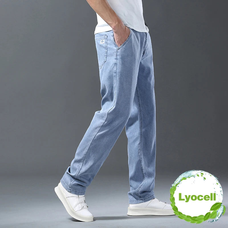 Ultra-Thin Ice Silk Lyocell Jeans