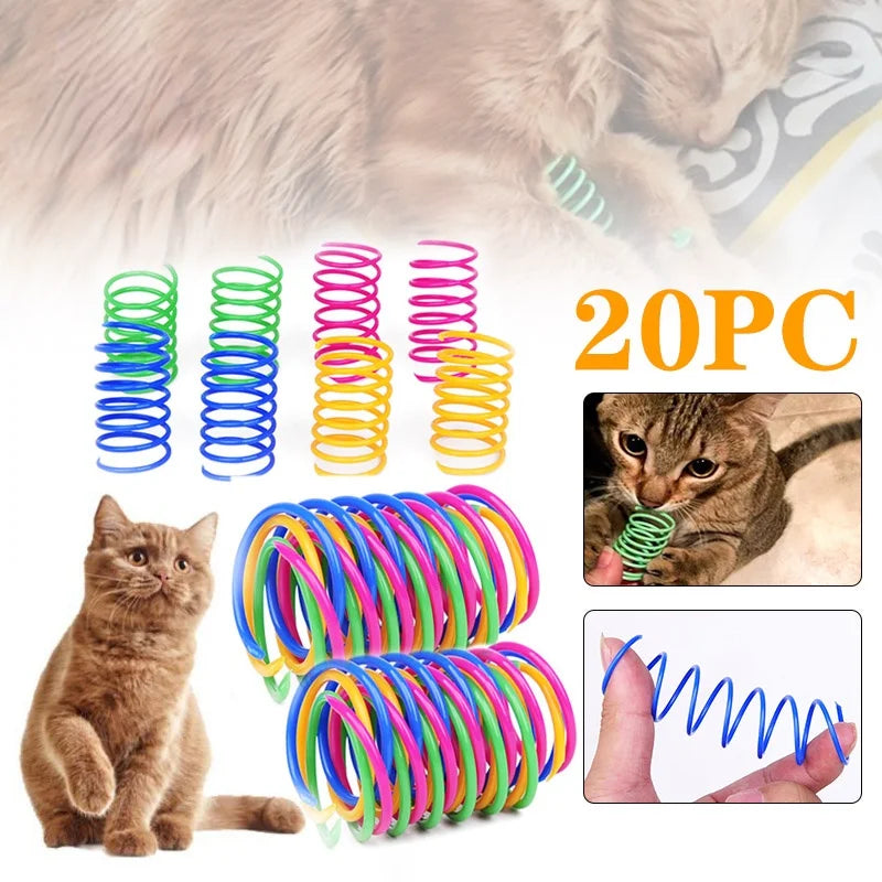 Interactive Coil Springs: Colorful Fun for Your Feline Friend