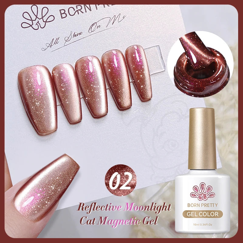 Sparkling Magnetic Cat Eye Gel Polish