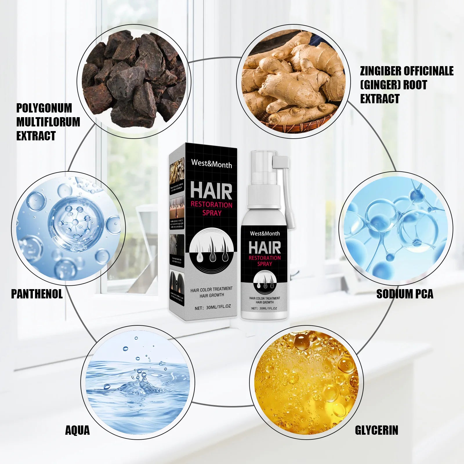 Natural Black Hair Spray