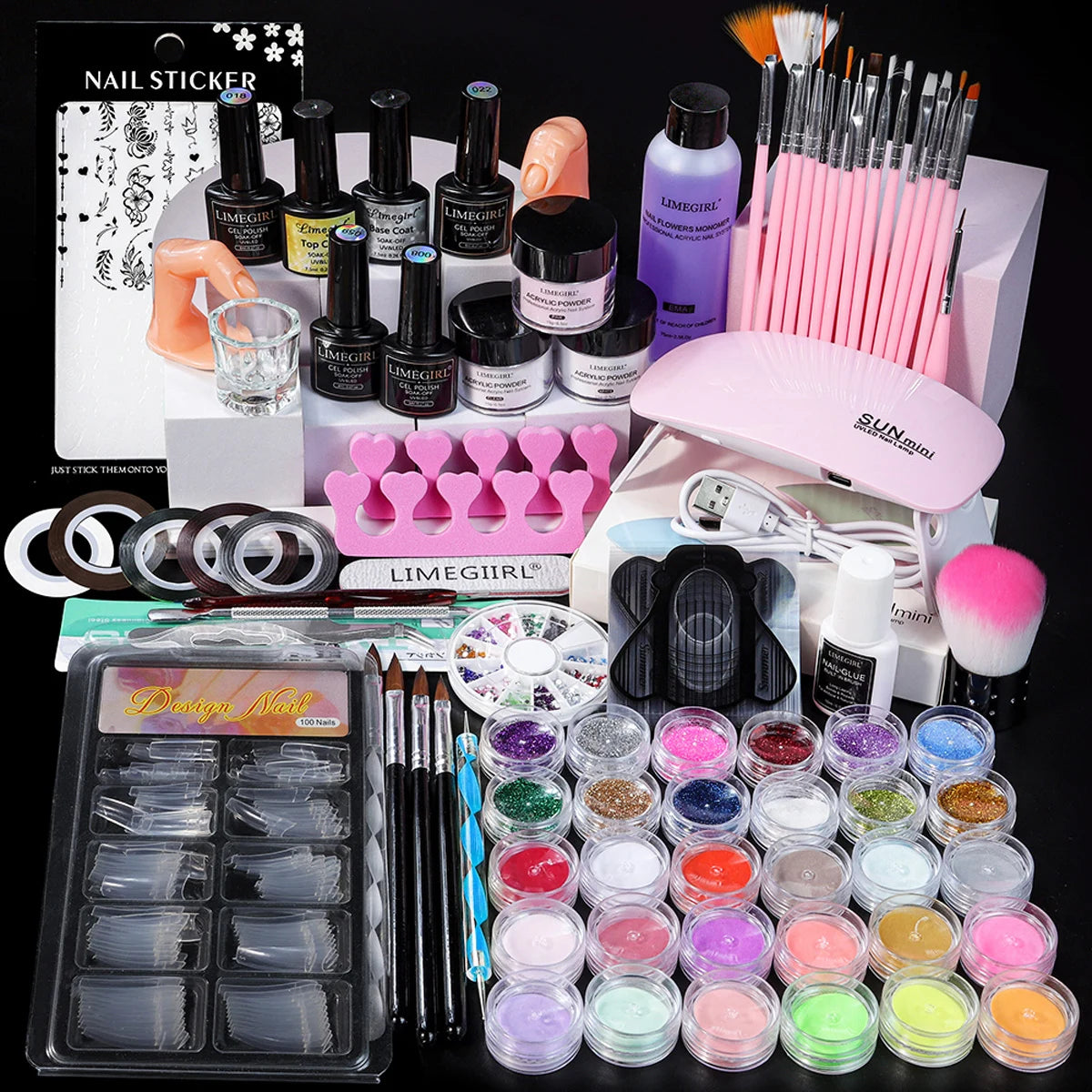 Acrylic Powder and Monomer Nail Kit