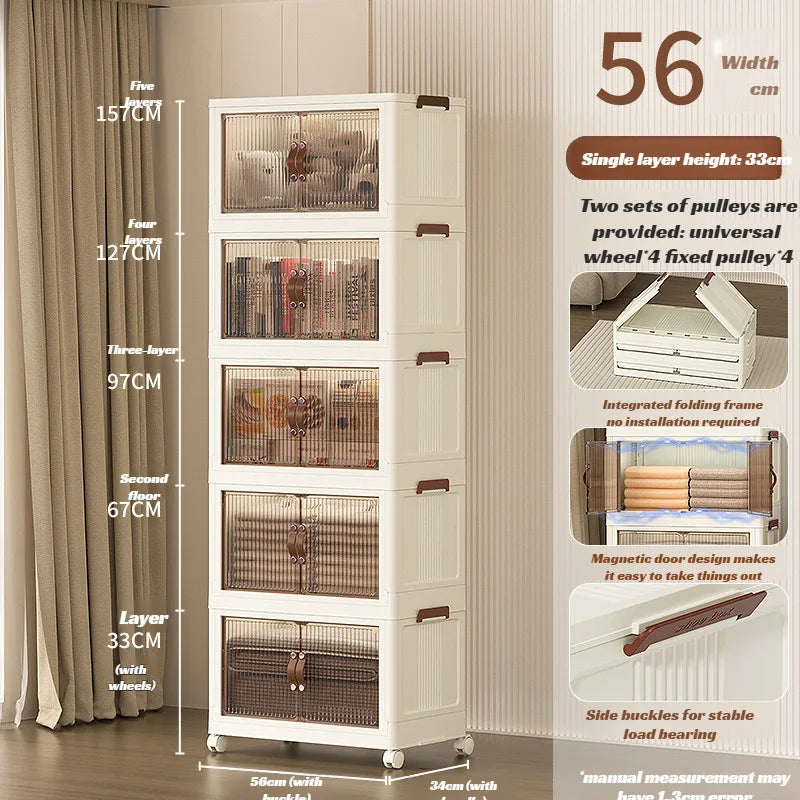 Foldable Transparent Storage Boxes