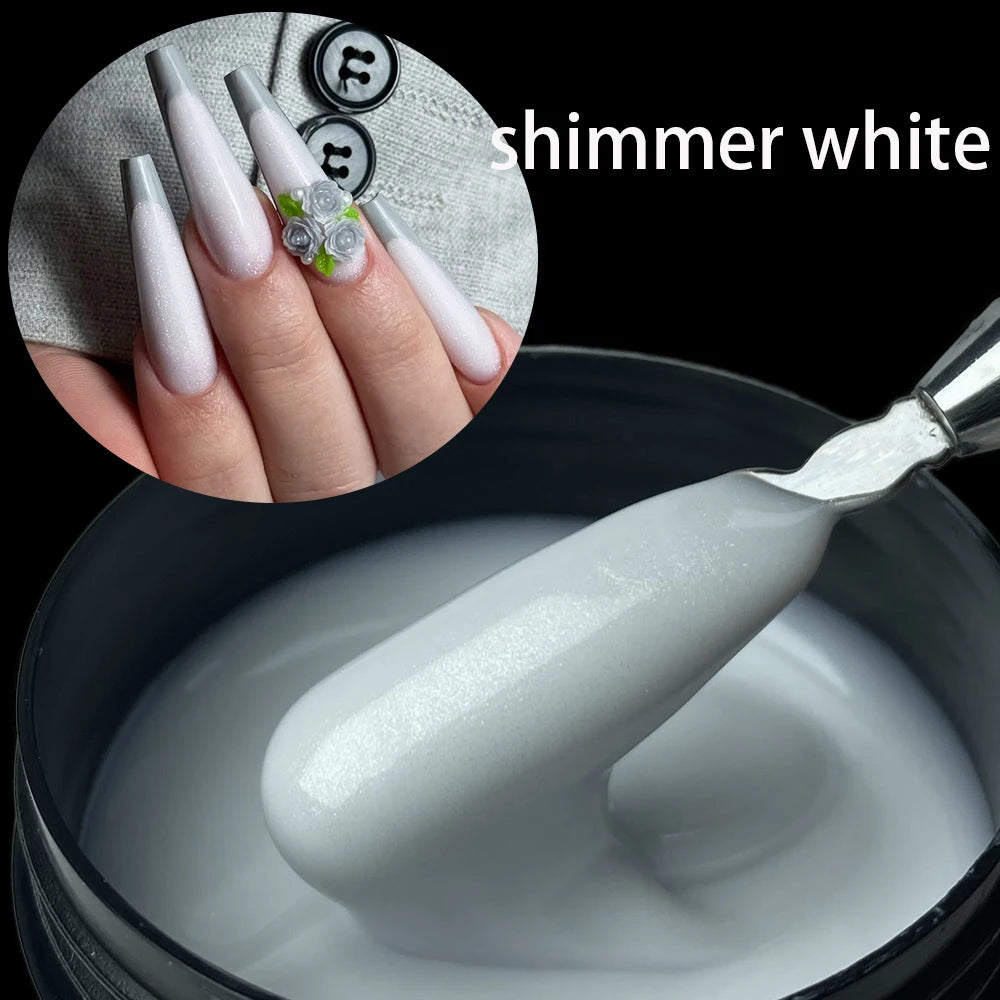 Glitter Milky Hard Builder Gel