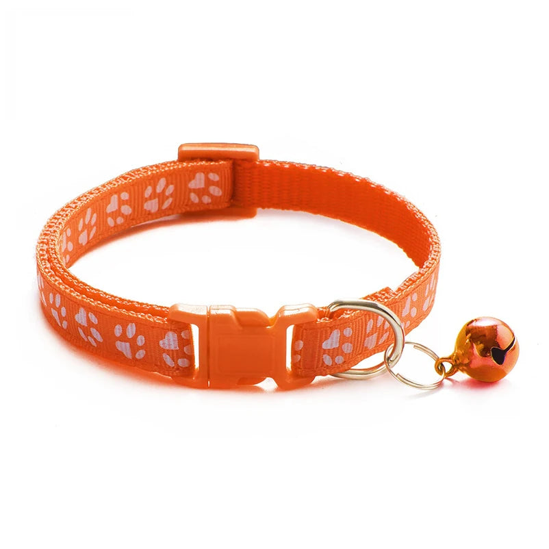 Multi-Color Cat Collar with Bell