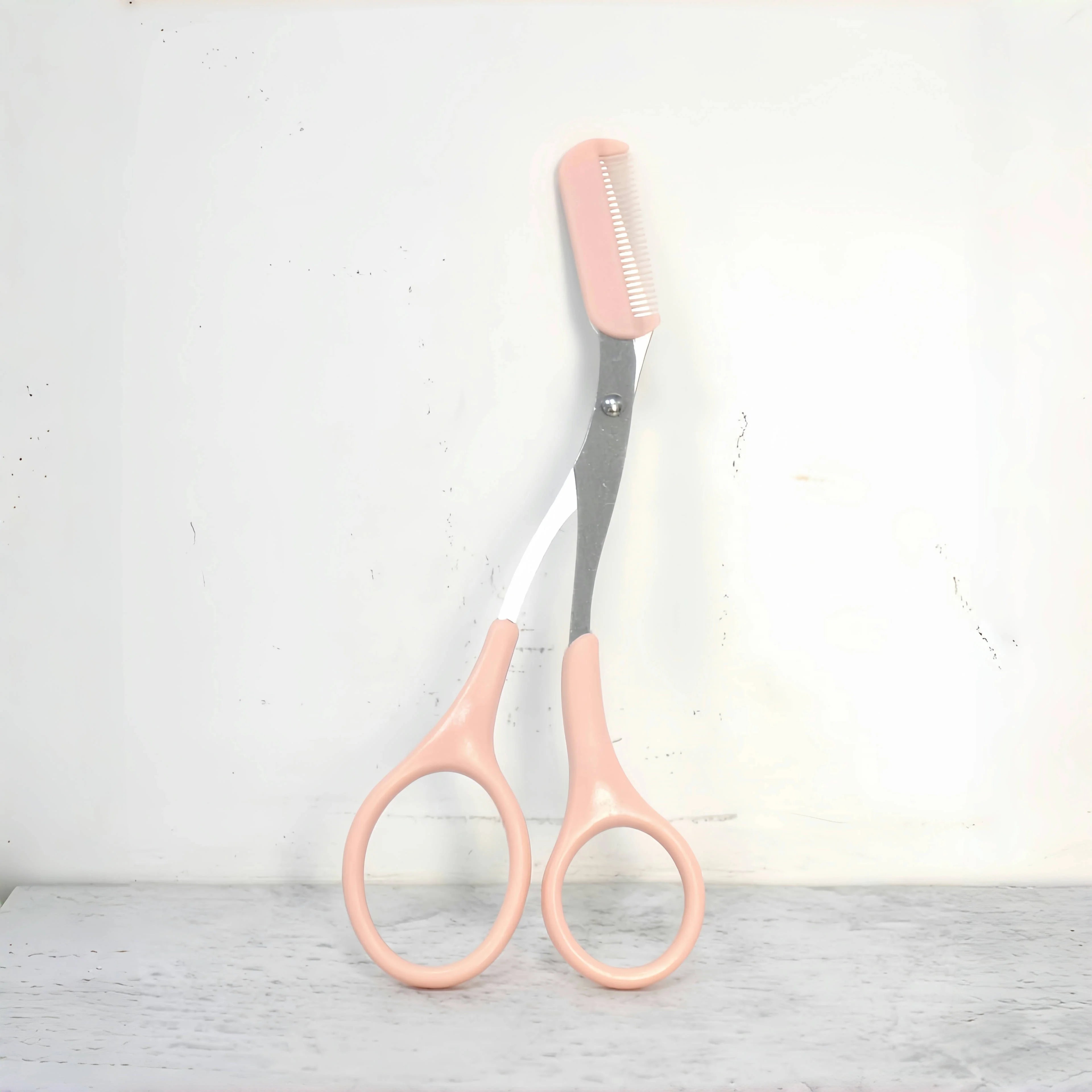 Pink Stainless Steel Eyebrow Scissors