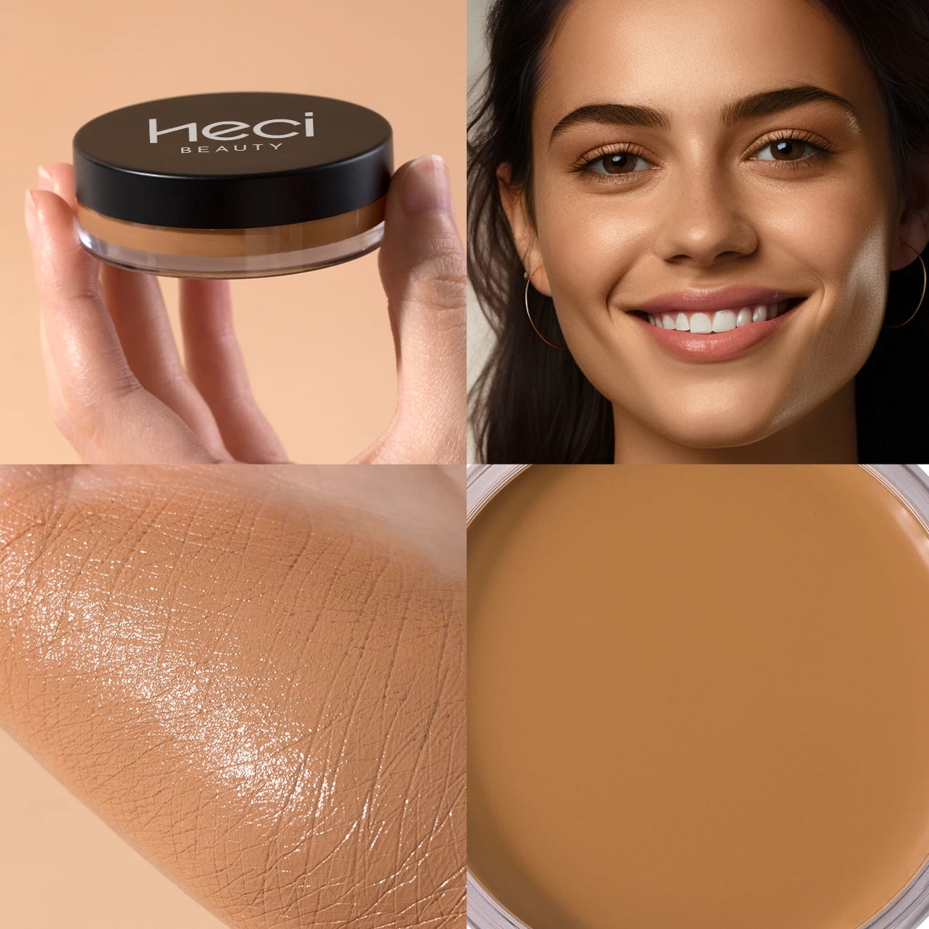 Waterproof Full-Coverage Matte Foundation Cream