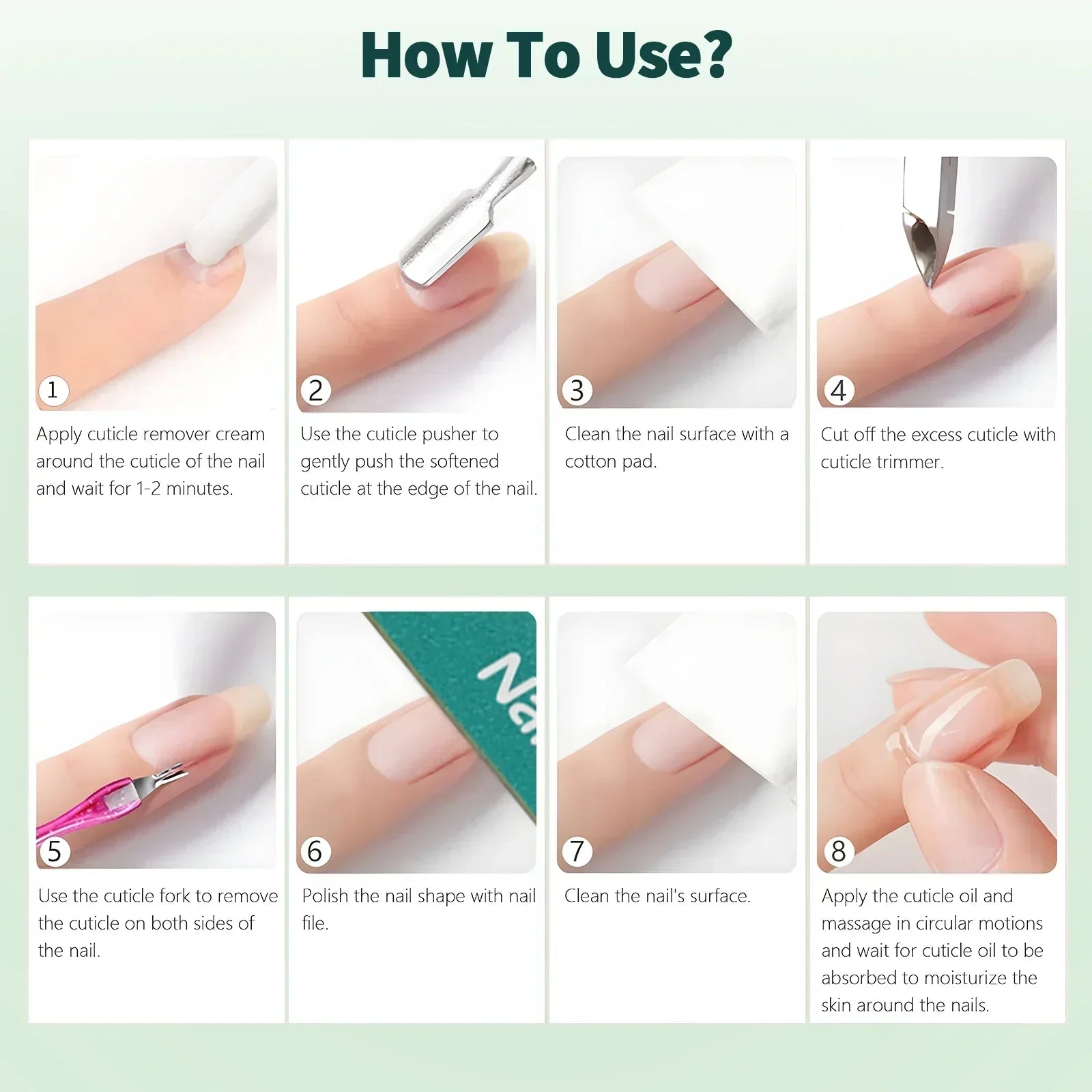 Cuticle Remover and Repair Oil Nail Care Treatment Kit