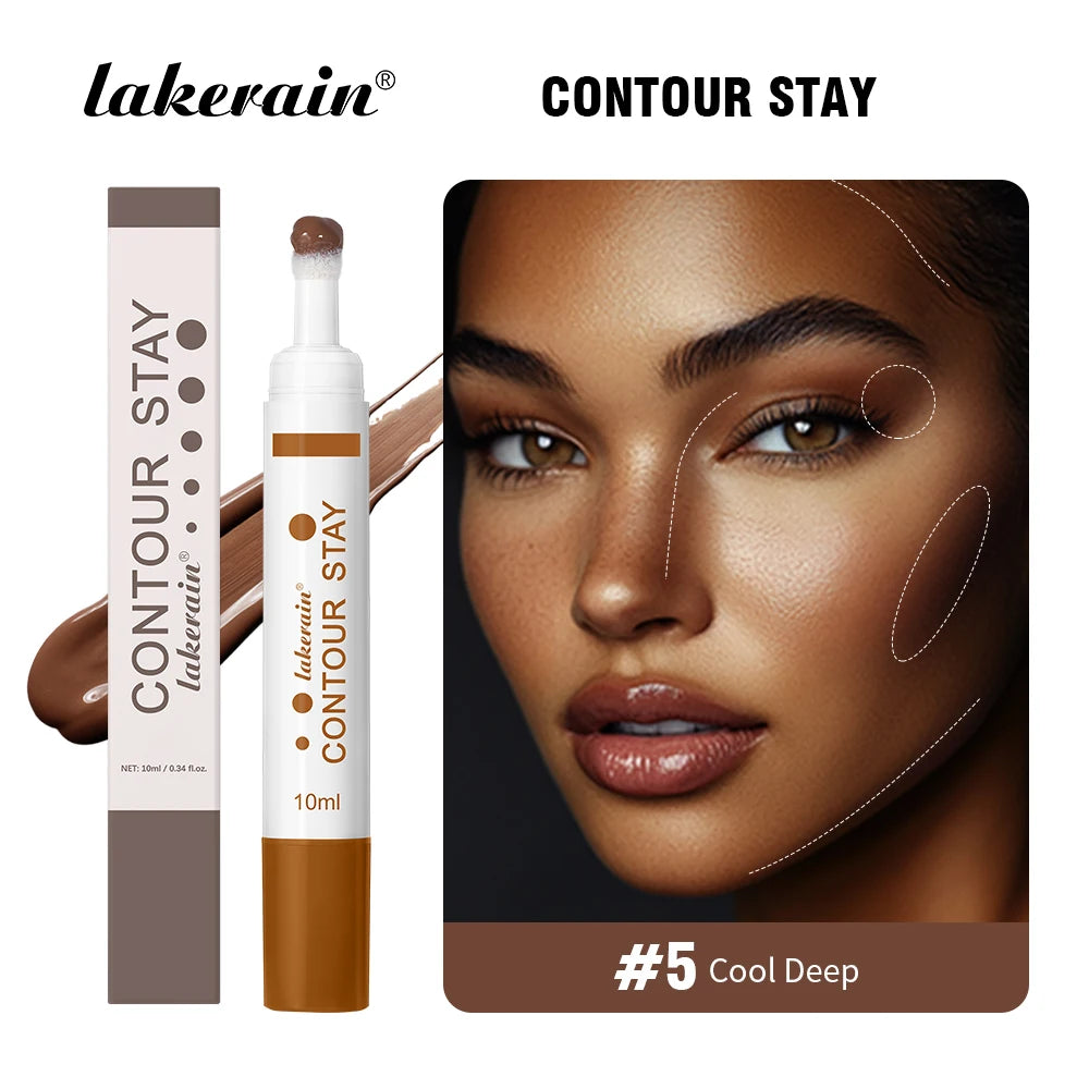 Waterproof 6-Color Liquid Contour Cream Bronzer