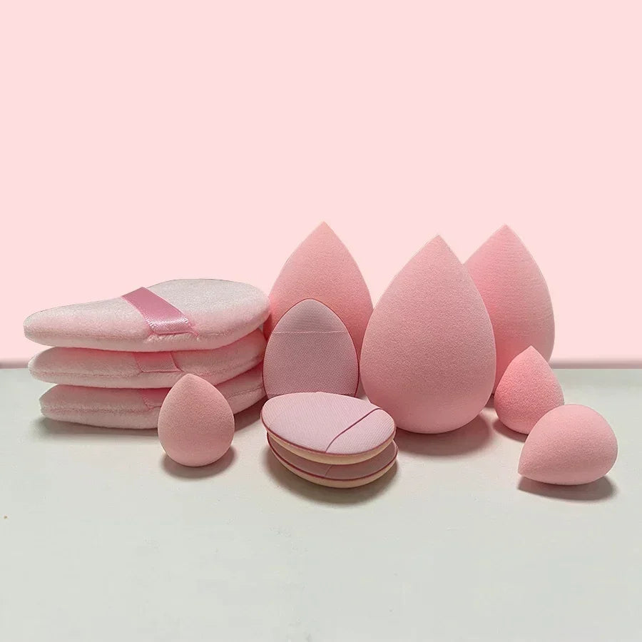 12-Piece Velvet Triangle Makeup Sponges