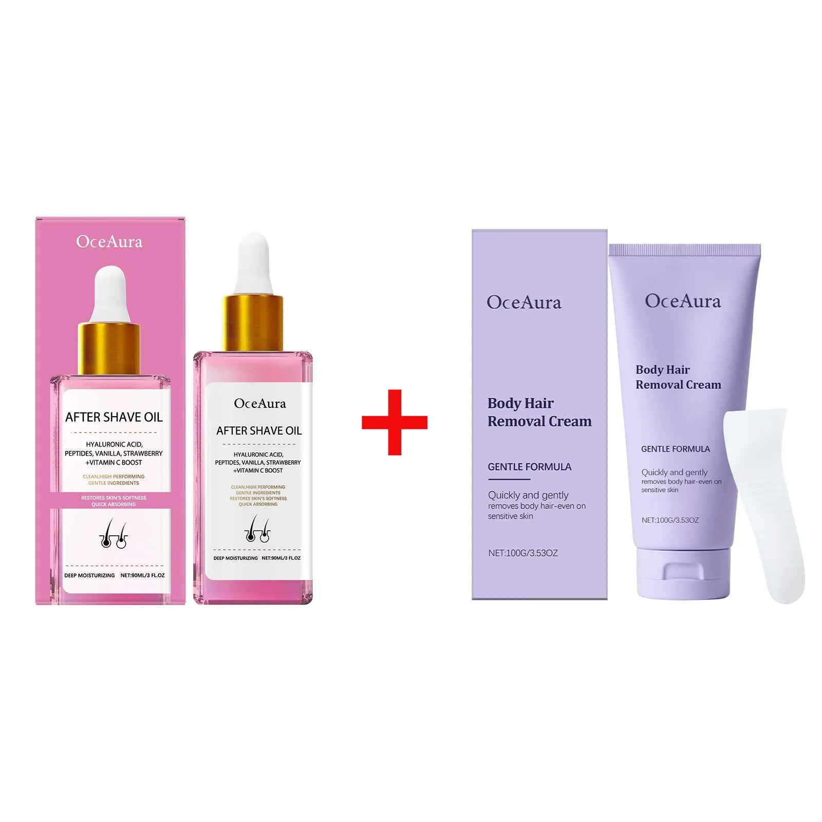 Strawberry Vanilla Hair Removal & After Shave Care Set
